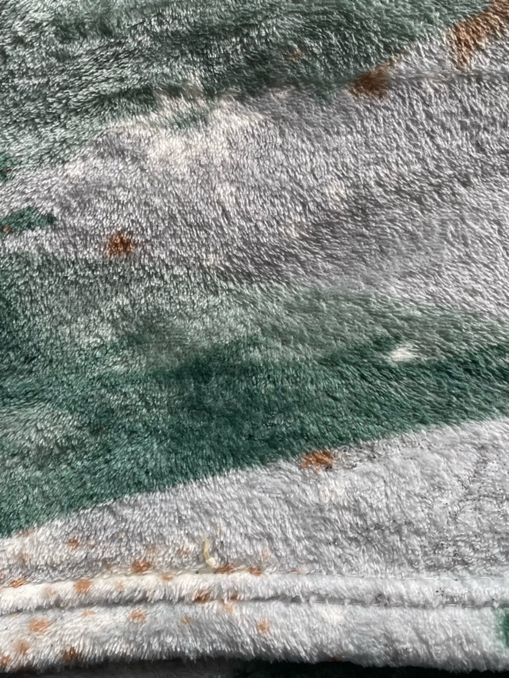 50”x60” Green, Grey, Brown Plush Throw Blanket
